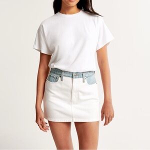 Abercrombie Two-Tone Denim Skirt